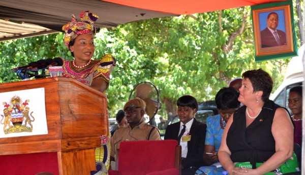 Madame Mutharika, officially launches ASPIRE programme at Nkhonde Primary School in Balaka-(c) Abel Ikiloni, Mana