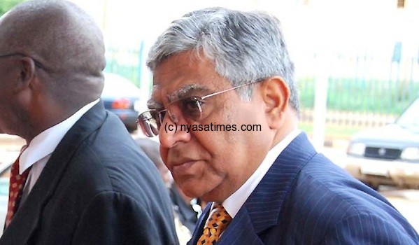 Mahtani. Chairman of Finance Ban;: Licence granted last year after meeting with Goodall Gondwe in Lilongwe