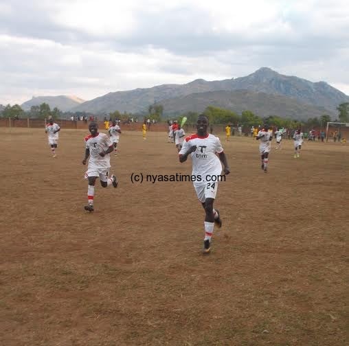 Makombwa (24) runs in celebration after scoring the second goal.