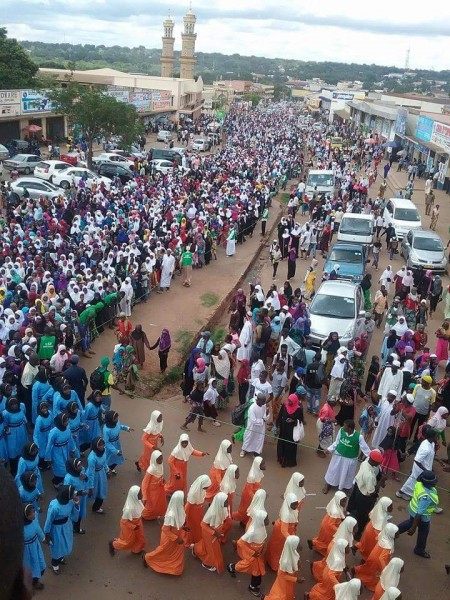 Malawi Muslims celebratibg the birth of Prophet Mohamed in Lilongwe.
