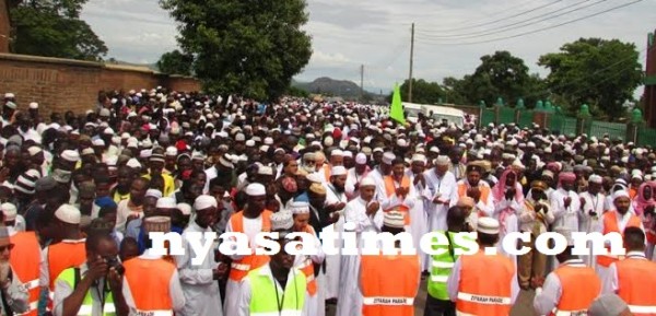 Malawi Muslims celebrating their spiritual leader’s anniversary.