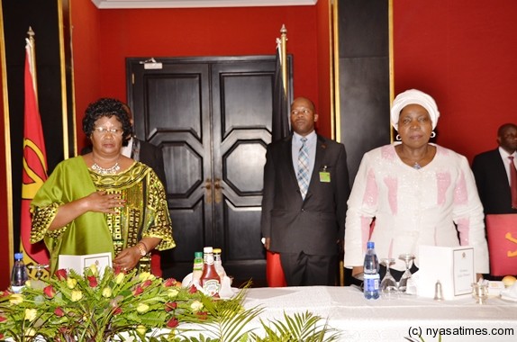 Malawi President and AU Chair at a Gala dinner in honour of AU charter