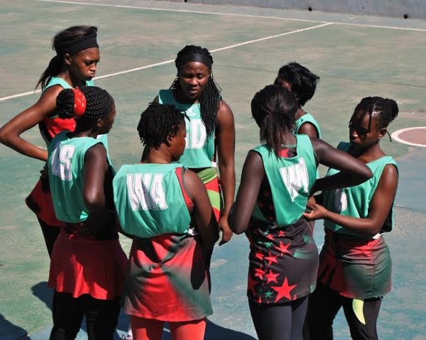 Malawi Queens players during Friday's training...Photo Jeromy Kadewere
