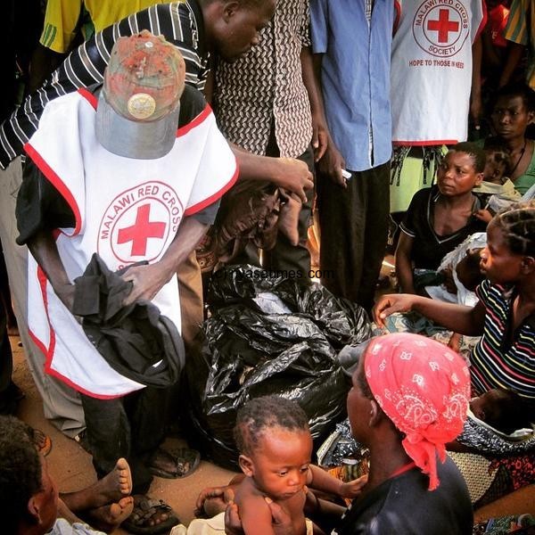 Malawi  Red Cross Society assisting victims with relief support