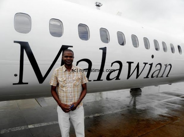 Malawian Airlines Spokesperson, Maganizo Fly Mazeze- Pic Lucky Mkandawire