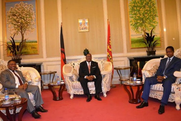 Malawian President Mutharika hosts Zambia and Mozambique leaders for talks