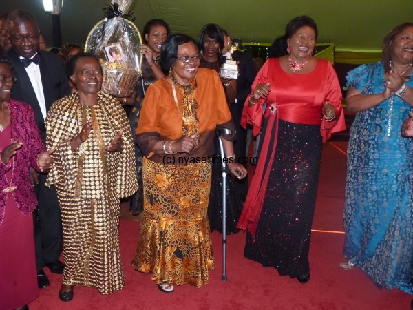 Mama Kadzamira (centre-in glasses) won the Life time achiever award in 2012