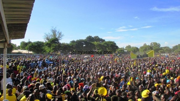 Mangochi turned up in large numbers....Photo Jeromy Kadewere