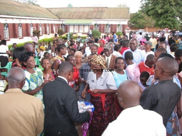 Many people came to witness the special wedding the first of its kind in Msonkhamanja