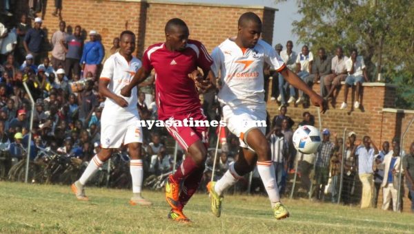 Match action between Wanderers and Prison United - Photo by Jeromy Kadewere