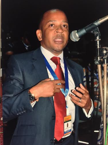 Mayor Chalamanda making an intervention at the world summit