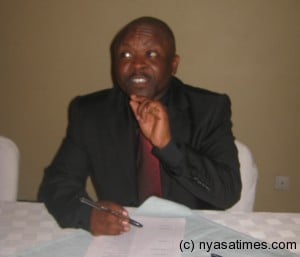 Micheal Usi during the news conference