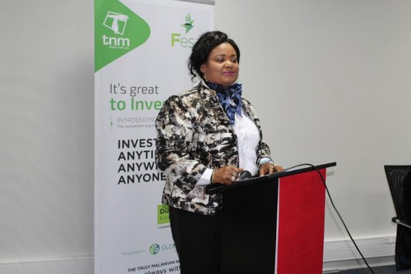Minister Kaliati speaking at the event