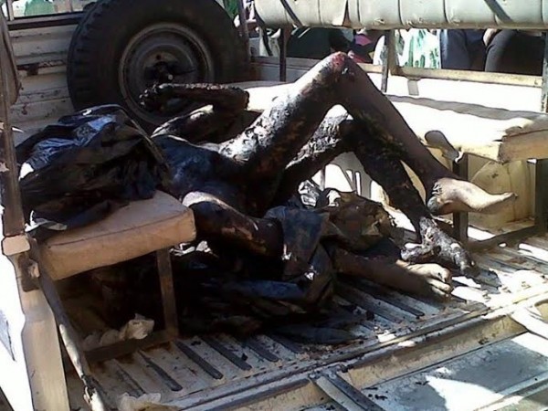 Suspected thieves burned alive