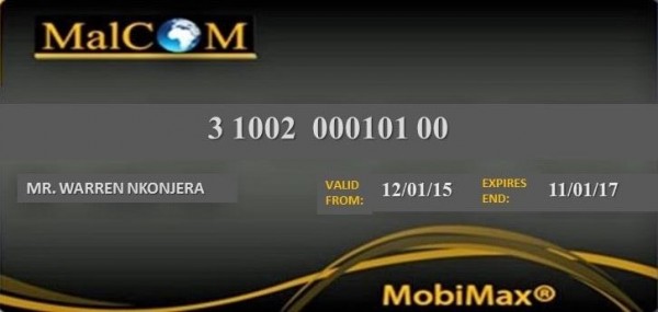 MobiMax Charge Card