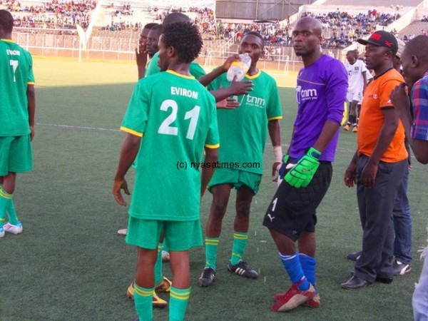 Moments of tension for Envirom players....Photo Jeromy Kadewere