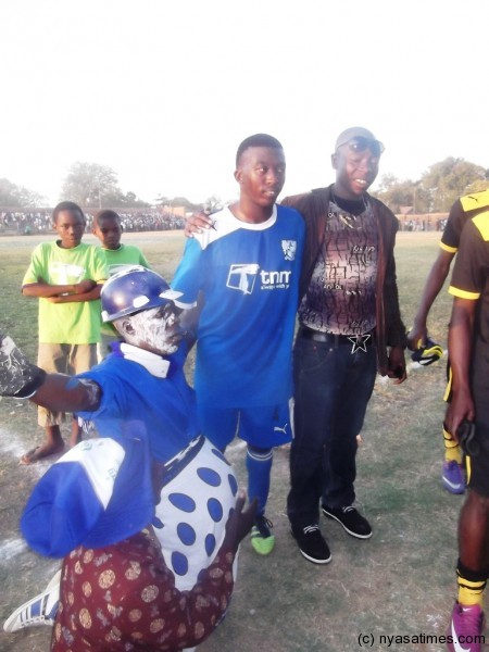 Man of the match, Victor Mpinganjira. Photo by Elijah Phimbi, Nyasa Times
