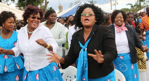 Mrs Newa singing one of the hymns...Photo Jeromy Kadewere