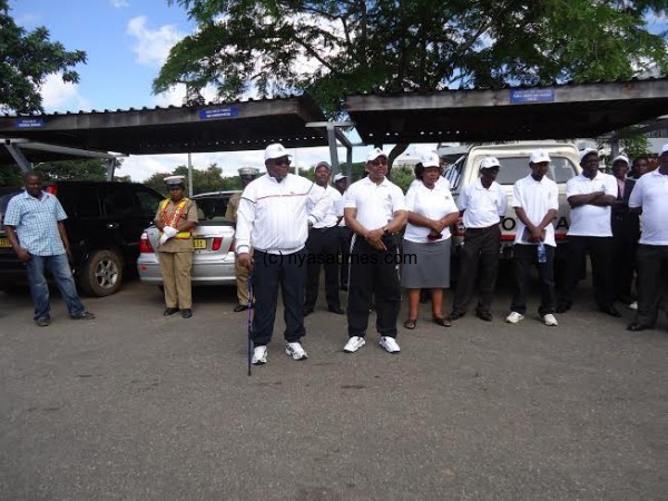Msaka and other officials during the event