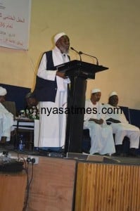 Mufti Abbas making his speech