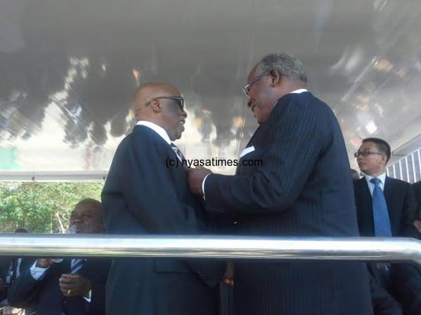 Muluzi with former Botswana president Mogae