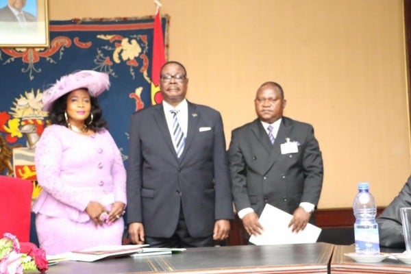 Mutharika with lawyer Meyer Chisanga SC and his wife
