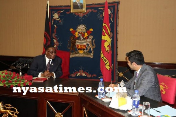 Mutharika and Scottish minister holding talks