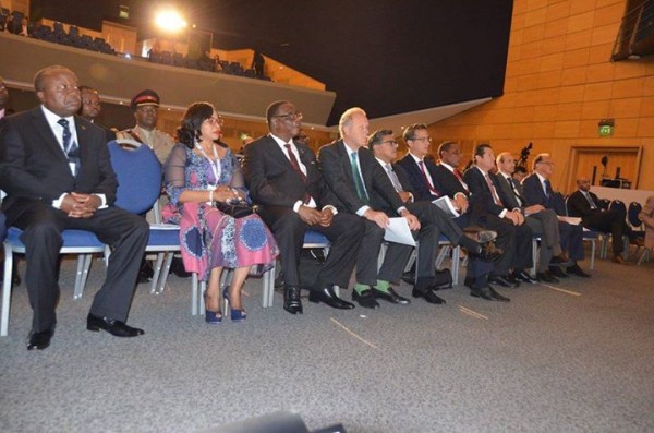 Mutharika and delegates at the business forum