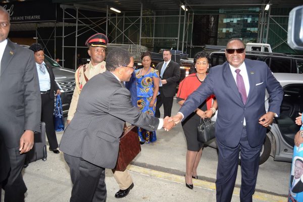 Mutharika arrives in America