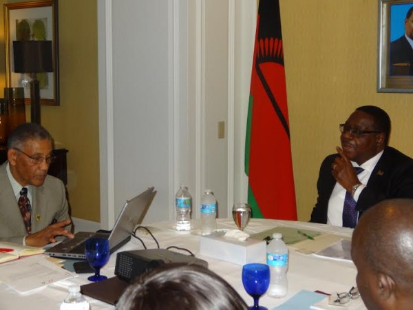Mutharika during the meeting