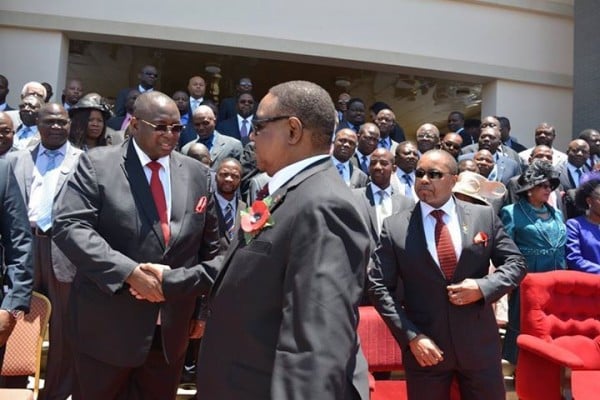 Mutharika greets former veep Khumbo Kachali