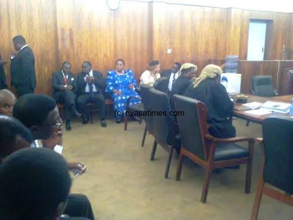 Mutharika  and others in court