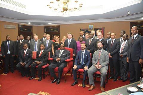 Mutharika in group photograph with British investors