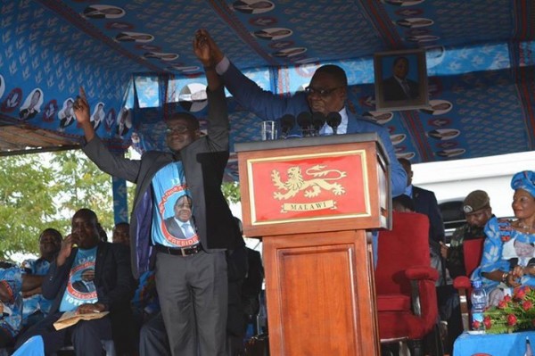 Mutharika introducing a DPP candiate in Zomba Chisi