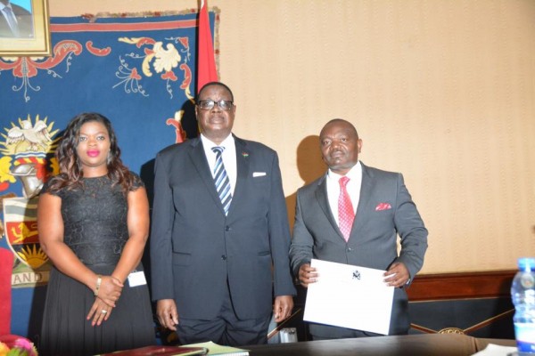 President Mutharika with Attorney Genral Kalekeni Kaphale SC and his wife