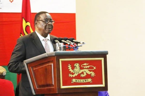 Mutharika speaking at Ecama conference