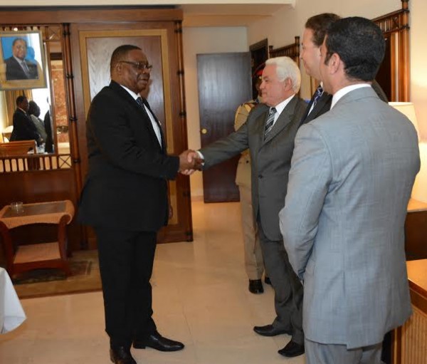 Mutharika with Egyptian investors