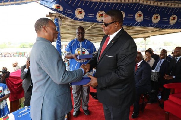 President Mutharika with former speaker of parliament Sam Mpasu