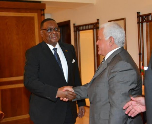Mutharika with the Egyptian investor