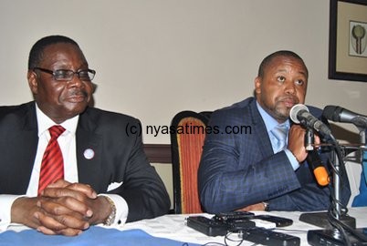 Mutharika and  vice presidential nominee Saulos Chilima
