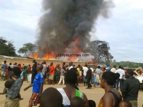 Mzimba market fire