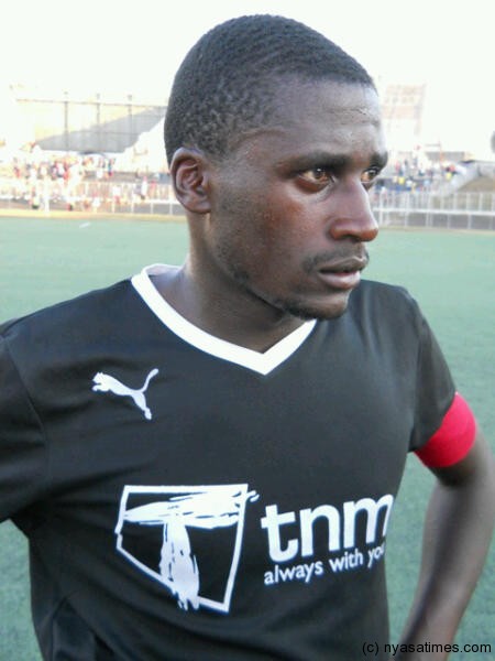 Mzuzu United captain in disbelief...Photo Jeromy Kadewere