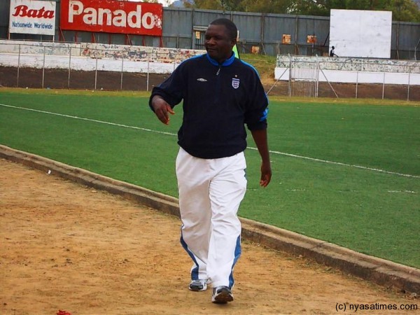Mzuzu United coach Christopher Nyambose blamed the referee for their draw.....Photo Jeromy Kadewere