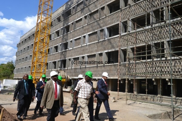 New Office building under construction at Capital Hill in Lilongwe-Pic. by Abel Ikilon