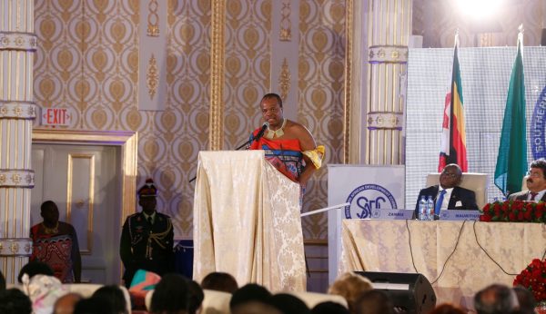 New SADC Chairperson, His Majesty King Mswaiti III makes a statement during the Summit