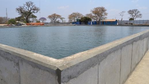 Newly 30 Million Litres constructed Water Reserve at Lilongwe Water Board in Lilongwe