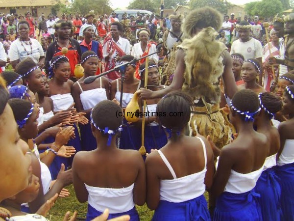 Ngoni girls at the ceremony