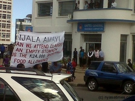 Poly students held demo recently