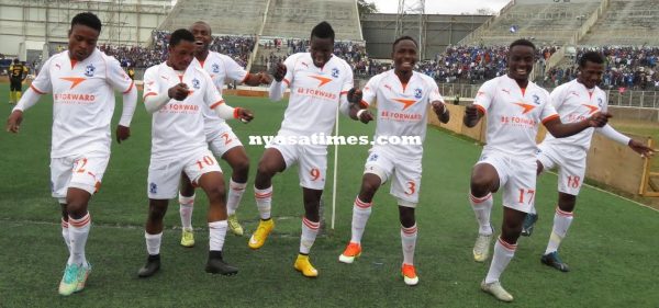 Nomads did their celebration with their popural comical boogie-woogie dance routine.-Photo by Jeromy Kadewere, Nyasa Times