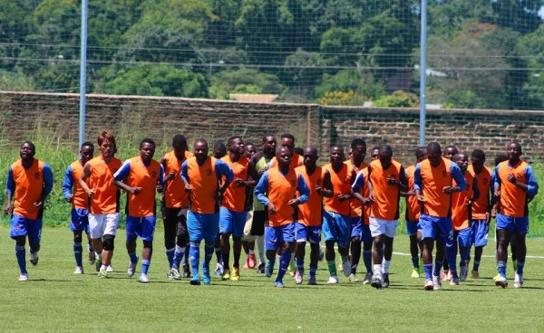 Nomads players during training...Photo By Be Forward Wanderers